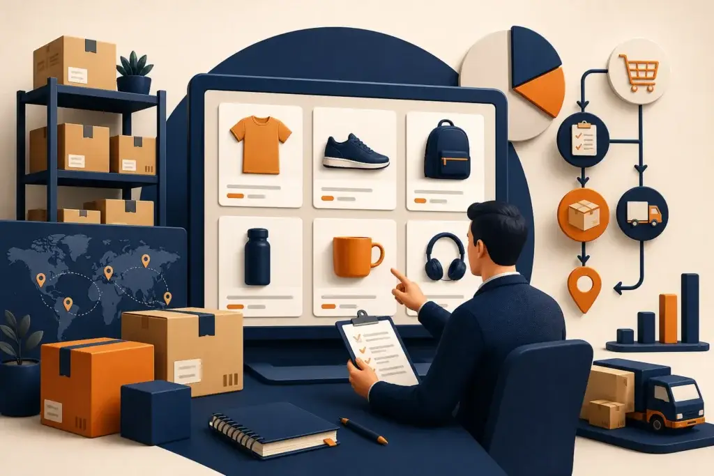 Planificación de catálogo y logística para vender online